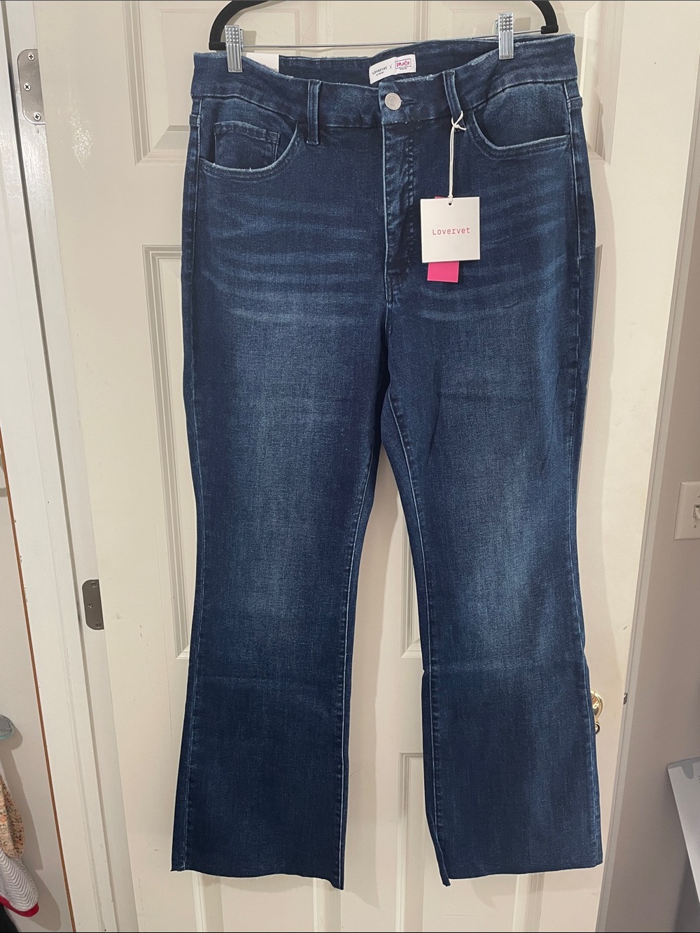 Lovervet Dark Blue Wide Leg Jeans for Women